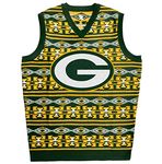 Forever Collectibles NFL Green Packers Ugly Sweater Vest, X-Large, Green