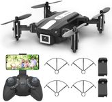 Drone with Camera for Kids - Wipkviey T25 1080P HD Mini Drones for Adults Beginners, RC Quadcopter Toys w/2 Batteries and Carrying Case, Birthday Present for Boys Girls