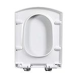 keebgyy Toilet Seats Multifunctional Quiet Close PP Material Rectangle Type Thicken Mute Slow Down Detachable Bathroom Accessories Fits All Regular Toilet Bowls