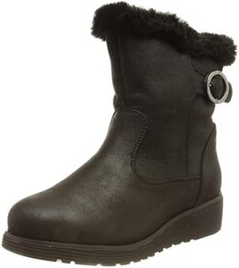 Skechers Keepsakes Wedge Comfy Winter, Botines Mujer, Black, 39 EU