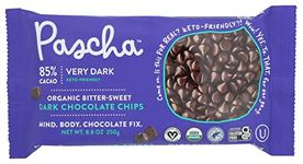 Pascha Organic Bitter Sweet Chocolate Baking Chips 85% Cacao, UTZ, Gluten Free, Non GMO, 8.8 Ounce (Pack of 6)