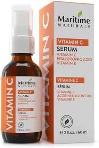 Maritime Naturals Vitamin C Serum for Face & Neck with Hyaluronic Acid & Balanced Botanicals, Professional Vitamin C Face Serum for Women & Men, Organic Skin Care, Born In Nova Scotia, Canada (60ml)