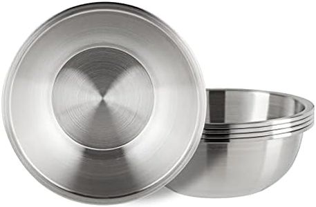 Okuna Outpost 1.2 Qt Stainless Steel Mixing Bowls for Kitchen, Baking, Cooking Prep (5 Piece Set)