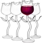 Mezchi Set of 4 Rose Cocktail Glass