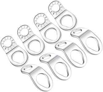 STEEL HAWK Stainless Steel Multi-Purpose Tie Down Strapping Hook - Anchors for Mounting in The Garage & Work Shop - Heavy-Duty Anchors, Rust & Corrosion Resistant - Perfect for Indoor & Outdoor Use