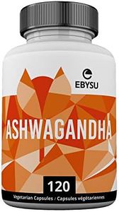 EBYSU Ashwagandha Supplement (120 Capsules) – Ashwagandha with Black Pepper Extract – Traditionally Used in Ayurveda – Ashwagandha Capsule for Nervine Tonic, Sleep Aid & Memory Enhancement – 650mg