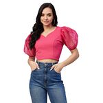 Marie Claire Women's Slim Blouse (MC2301_Pink Small)