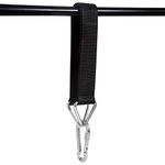 Heavy Duty Punch Bag Holder Punch Bag Hanger Black Heavy Bag Hanging Strap Carabiner for Punch Bags Home Gym Training