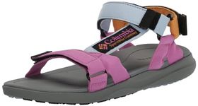 Columbia Women's Globetrot Sandal, Whisper/Berry Patch, 7