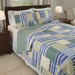 Lavish Home Lynsey 3-Piece Quilt Set, Full/Queen