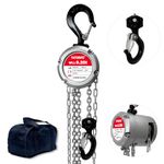 YATOINTO Aluminum Hand Chain Hoist-1/4 Ton(550Lbs) Capacity Manual Chain Fall Hoist |Chain Block 10FT Lifting Height with 2 Heavy Duty Hooks|Industrial Grade Steel Structure for Warehouse Mechanical