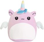 20cm Unicorn Plush Pillow Toys,3D Cute Stuffed Unicorn Pillow Doll Squishy Cotton Plushies Doll,Super Soft Toy Gift for Kids Girls Birthday Present Kids Collection Home Decoration