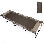 TR 20 Second Set Up Camping Cots Foldable for Adults,Folding Portable Cot Bed,US Patented Camping Sleeping Cots for Outdoor Hunting Fishing with Carry Bag