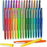 Lelix 30 Colors Felt Tip Pens, Medi