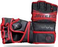 Jayefo MMA Gloves (Black/Red, L/XL)