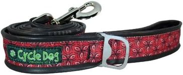 Cycle Dog Red Tri Style Bottle Opener Dog Leash (6 Feet) - No Stink Waterproof Leash for Dogs & Puppies/Easy to Dry/Indestructible for Aggressive Chewers/Made in USA with Recycled Material