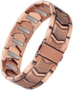 Feraco Pure Copper Bracelet for Men,Cooper Magnetic Jewelry Gifts