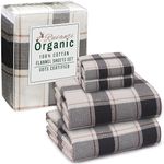 Ruvanti Organic Flannel Sheets Queen Size - Super Soft & Comfortable - 100% Cotton Brushed Bed Sheets Set - 16 Inches Deep Pockets - Breathable, Warm & Cozy - 4 Pcs - Go Coral