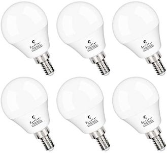 A15 Ceiling Fan Light Bulbs, E12 Base, 6Watt (60-Watt Replacement), Soft White 2700K, Non-Dimmable, Sailstar Candelabra Base LED Light Bulb, 6 Pack