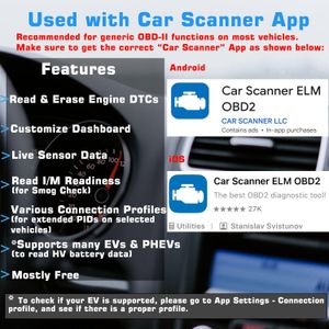 Veepeak OBDCheck BLE+ Bluetooth OBD2 Scanner – Wireless Car Diagnostic Tool