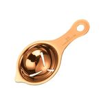 RANUR Import Stainless Steel Egg Separator, Egg Yolk Separator, Egg White Separator, Egg Filter, Egg Kitchen Tool, Egg Gadgets, Food Certified with Hanging Hook 1 Piece (Copper)