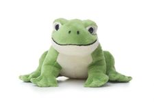 TAMMYFLYFLY Cute Realistic Green Frog Plush Toy Green Frog Stuffed Animal Lifelike Animal Doll 15cm