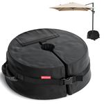 Eletorot Garden Parasol Base Weights Bag: Cantilever Parasol Base Sandbags Up to 50kg, Umbrella Weights for Garden Banana Heavy Duty Overhanging Cross Stand, Patio Gazebo Weights