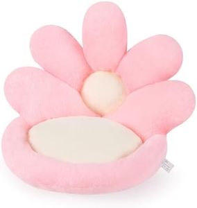 Ditucu Flower Shape Chair Pillow Cute Seat Cushion 21 inch Comfy Lazy Sofa Floor Pillows Dorm Seating for Bedroom Decor Pink