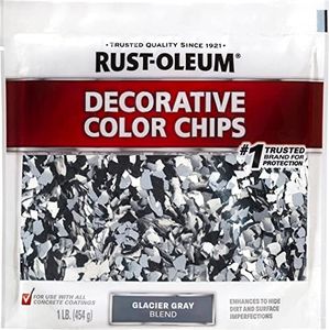 Rust-Oleum 1 lb Brands 312449 Glacier Gray Blend EpoxyShield Decorative Color Chips