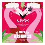 NYX Professional Makeup 12 Days of Kissmas Mini Advent Calendar, 12 Days of Lip Make-up with Festive Shades