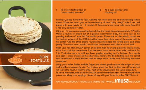 Imusa Cast Iron Tortilla Press, 8-Inch – Heavy Duty Kitchen Tool