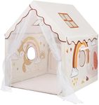 Kids Play Tent,Large Playhouse for Kids Toddler Indoor Outdoor,Kids Tent with Windows,Gift for Boys Girls Children-Boho Rainbow