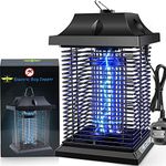 Mosquito Killer,Electric Mosquito Killer Lamp - 4500V 20W UV Electric Fly Zapper,Waterproof Powerful Fly Killer Bug Zapper,Flies Pest Control Repeller Catcher for Bedroom Home Backyard Garden Outdoor