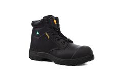Tiger King Hudson Men’s Premium CSA Approved Safety Boots: Composite Toe, Slip, Heat and Puncture Resistant with Electrical Hazard Protection, Size 11, X-Wide, Black