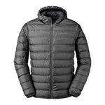 Eddie Bauer Men's CirrusLite Down Hooded Jacket, Dark Smoke, XX-Large