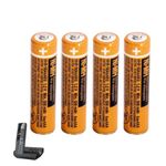 4 Pack 1.2V 550mAh NI-MH Rechargeable AAA Battery for Panasonic Cordless Phones, AAA Rechargeable Batteries for Gigaset Handsets