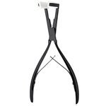 Comphic Tape in Hair Extensions Pliers Needle Nose Pliers Hair Extension Pliers Stainless Steel Flat Extensions Tape Sealing Clamp Pliers Tool