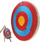 Ogrmar 3 Layers 20 inch Traditional Solid Straw Archery Target 2.2 inch Thickness Hand-Made Arrows Target for Outdoor Shooting Practice