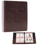 Forged Dice Co. Curiosities Cache Monster Card & Spellcard Organizer Binder with Pages (Skull Edition) Spellbook Cards Holder for D&D MTG Magic Yugioh Cards