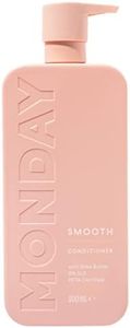 MONDAY HAIRCARE Balsamo liscio 800 ml | Cruelty-Free, senza SLS e parabeni | Dermatologicamente testato | Per capelli crespi, con burro di karitè per nutrire i capelli, 0,886 kg