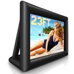 SYMMKI 23Ft Inflatable Projector Screen for Outside Blow Up Projection Screen Outdoor with 480W Blower - Perfect for Outdoor Theater, Backyard Outdoor Movie - Pantalla Inflable para Proyector