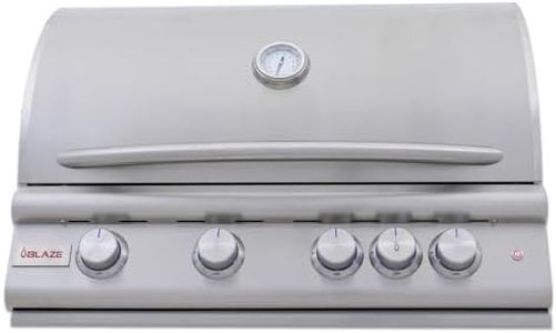 Blaze Gas Grill | 32-inch Built-in Natural Gas Grill | 4 Burner BBQ | Premium Outdoor Kitchen Grilling Experience | Best in Class Warranty | LTE+ | BLZ-4LTE3-NG