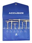 Accusize Industrial Tools 5/16'' - 6 Inch, 6 Pc Telescoping Gage with Self-Centring Double-Action System, 3602-5011