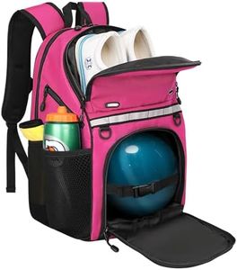 Goloni Bowling Backpack,Single Ball Bowling Bag with Shoe Compartment Up to Size 16,Bowling Bag with Padded Ball Holder