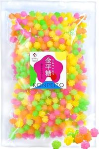 Konpeito Japanese Sugar Candy - 500g Big Bag, Colorful Colors, Handmade from Sugar Core 【YAMASAN】