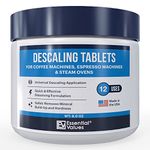 Descaling Tablets (12 Count/Up to 12 Uses) for Jura, Miele, Bosch, Tassimo Espresso Machines and Miele Steam Ovens by Essential Values (1 Pack)