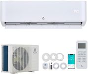 Split Air Conditioner, 9000 Btu Mini Split Ac/Heating System, Inverter Ductless Air Conditioner w/Alexa, Installation Kits, 115V Ac Unit Cools Room Up to 450, 23 Seer2 Sq. Ft (9000Btu/115V WIFI)