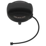 febi bilstein 45359 Fuel Filler Cap with securing strap, not lockable, 1 unit, black