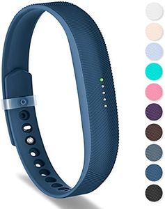 Greeninsync Replacement Bands for Fitbit Flex 2, Fitbit Flex 2 Sport Soft Silicone Accessory Band Replacement Small Navy for Fitbit Flex 2 Smart Watch W/Fastener Clasp Unique Design for Women Girls