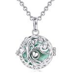 AEONSLOVE Pregnancy Necklace Tree of Life Chime Ball Music Wishing Sounds Locket Bola Pendant Jewellery Gifts for Maternity Women